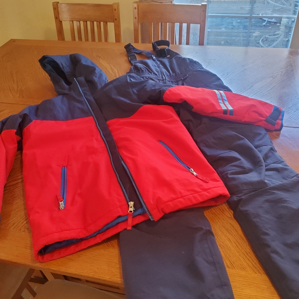 Lands end snow pants with matching Jacket